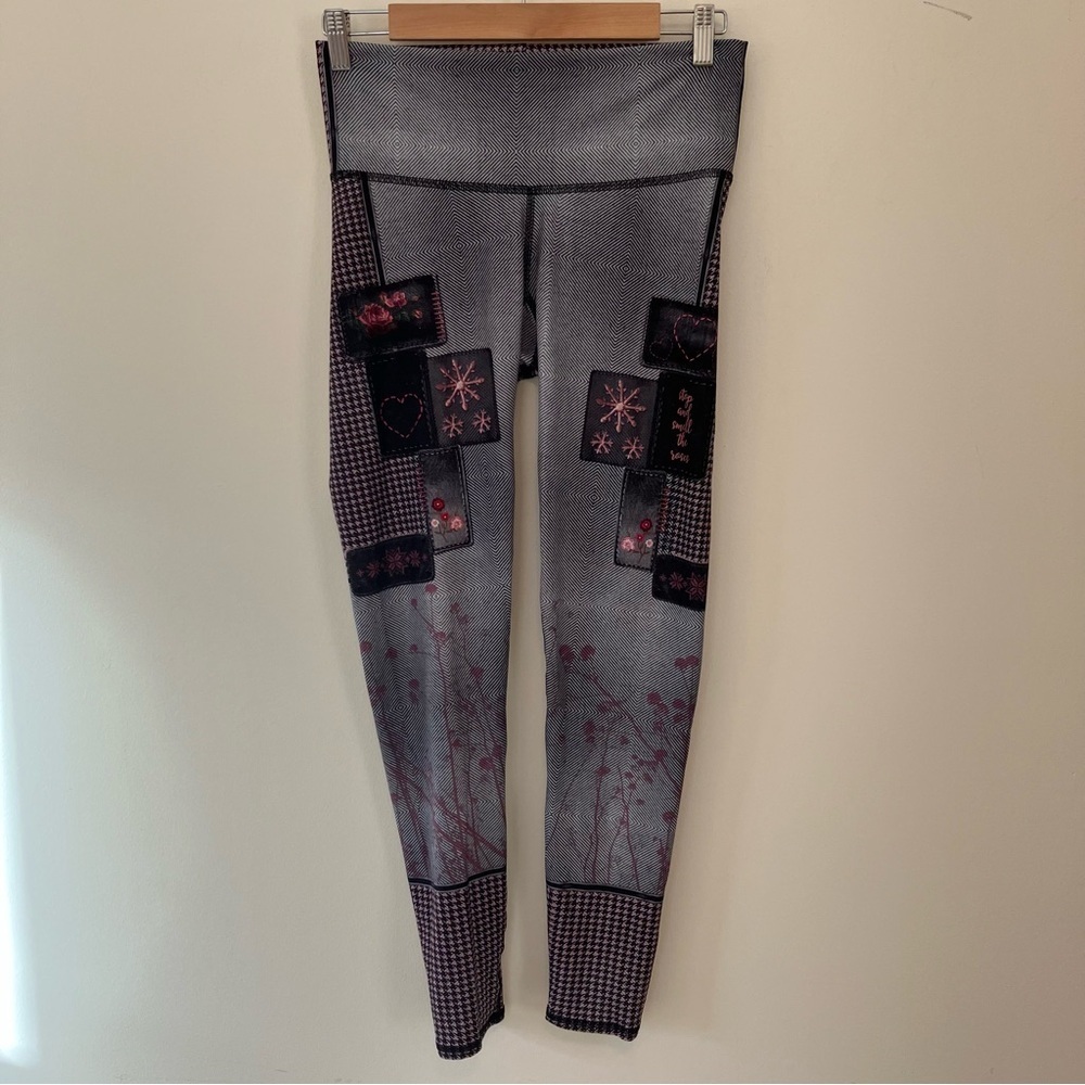 Niyama Sol Leggings Womens Sz. L Amelia Rose Ankle Yoga Active Athleisure